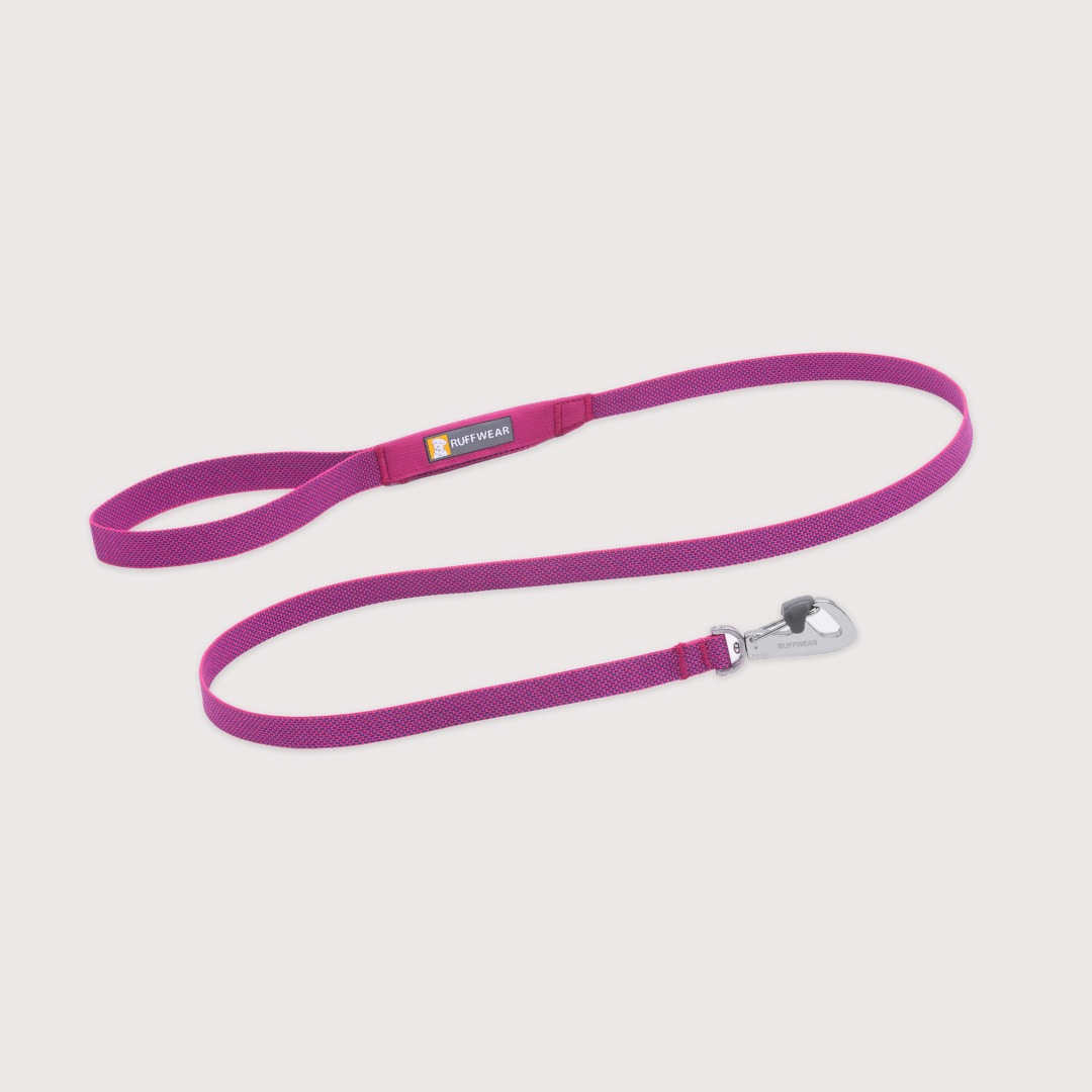 [預購] Ruffwear Hi & Light™ Lightweight Dog Leash 輕型牽引繩｜ALPENGLOW PINK 朝霞粉