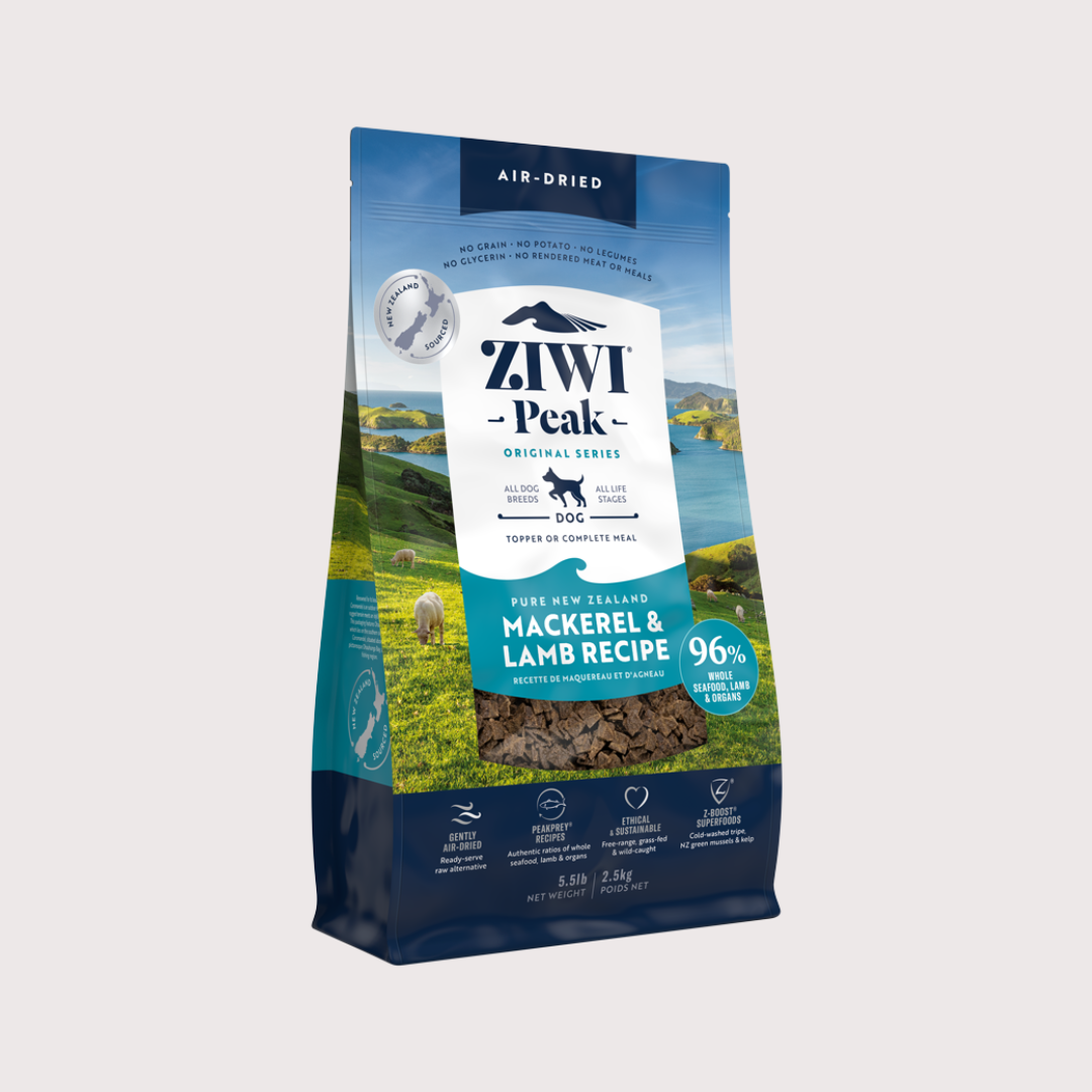 ZiwiPeak 風乾生肉狗糧｜鯖魚及羊肉配方