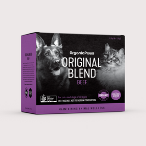 ORIGINAL BLEND 急凍生肉貓狗糧｜有機認證牛肉配方 (275gm x 8)