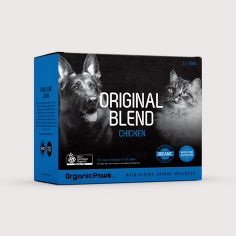 ORIGINAL BLEND 急凍生肉貓狗糧｜有機認證雞肉配方 (275gm x 8)