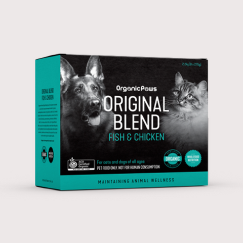 ORIGINAL BLEND 急凍生肉貓狗糧｜有機認證魚肉&雞肉配方 (275gm x 8)