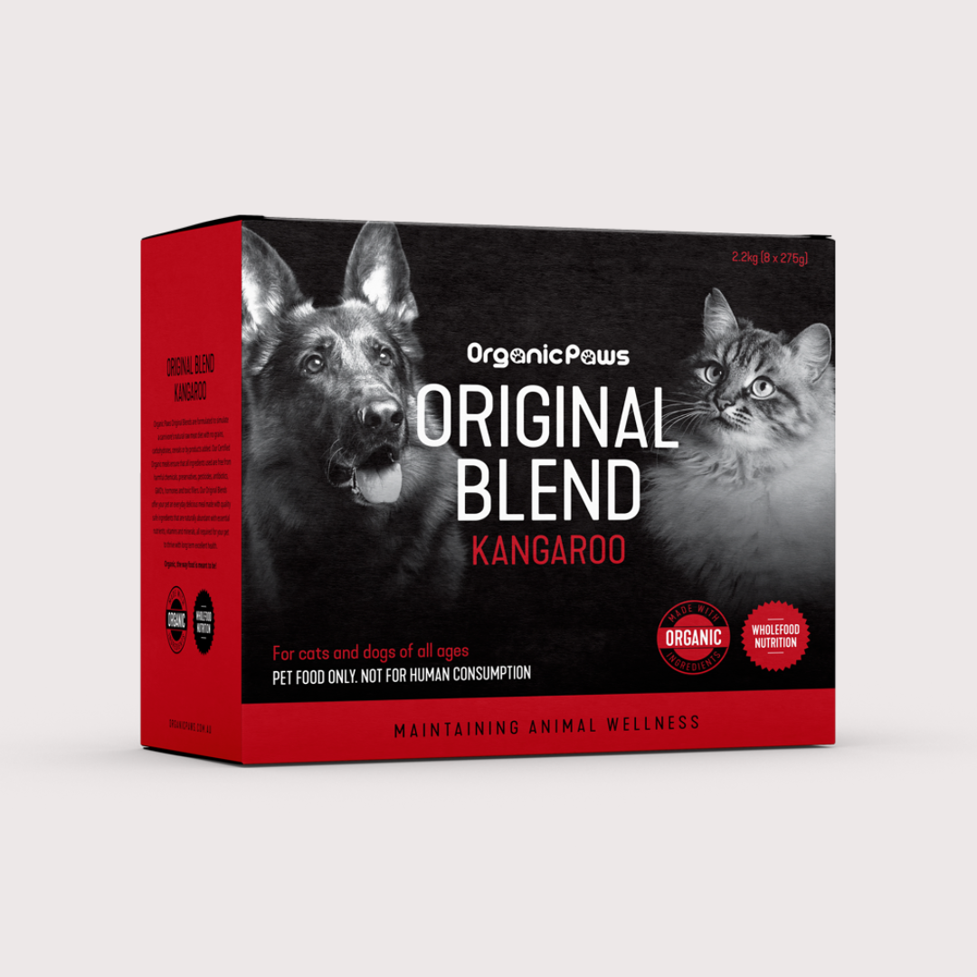 ORIGINAL BLEND 急凍生肉貓狗糧｜有機認證袋鼠配方 (275gm x 8)