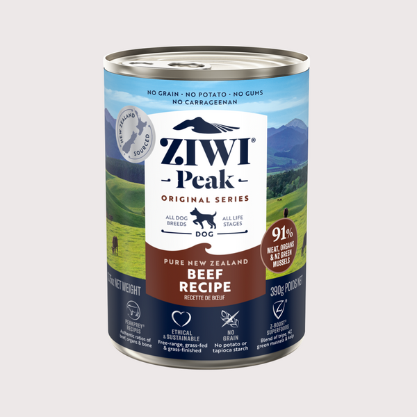 ZiwiPeak 91%鮮肉狗主食罐｜牛肉配方