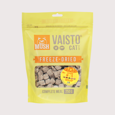 VAISTO 凍乾生肉貓糧｜雞＋牛配方 (250g)