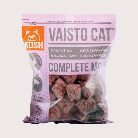 VAISTO CAT PINK 急凍生肉貓糧｜雞肉＋極光豬【粉】