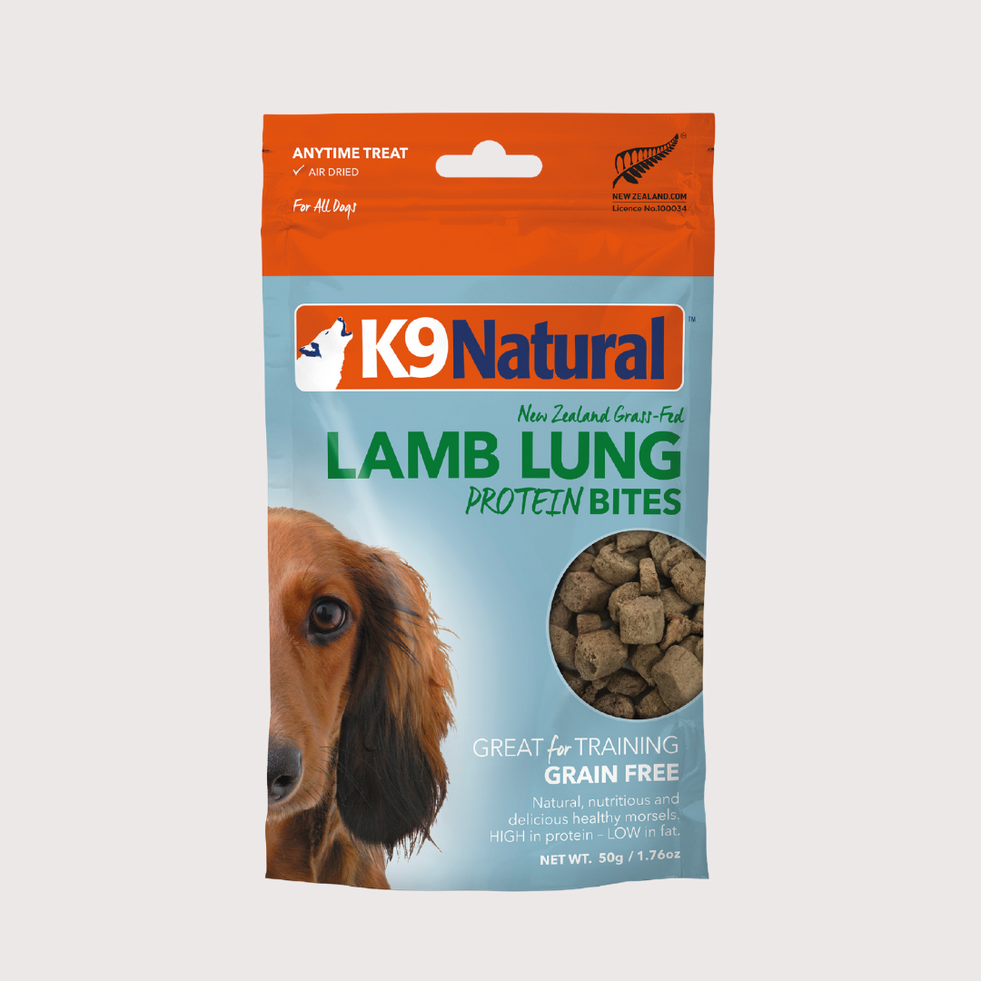 K9 Natural 風乾狗狗零食 - 羊肉肺粒粒, 50g