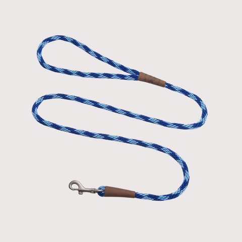 Mendota Small Snap Leash 3/8’’ x 6’｜Sapphire