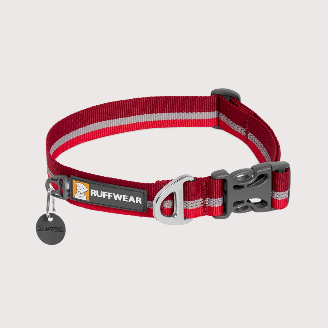 Ruffwear Crag™ Reflective Collar 反光頸圈｜CINDERCONE RED 紅色